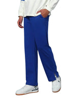 Genz-classic Men's Cotton Straight Fit Track Pants | Royal Blue Solid | Casual Lounge Wear | Comfortable Daily Wear