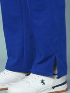 Genz-classic Men's Cotton Straight Fit Track Pants | Royal Blue Solid | Casual Lounge Wear | Comfortable Daily Wear