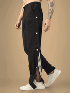 Genzclassic Men's Solid Jogger Track Pants | Slim Fit Athletic Joggers | Classic Black